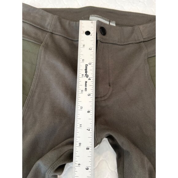 Athleta Trailsetter Motto Motion Athleisure Pants Size 2 Olive Green Ankle Zip - Picture 9 of 10